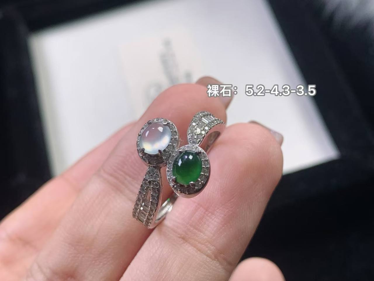 冰透双色#戒指