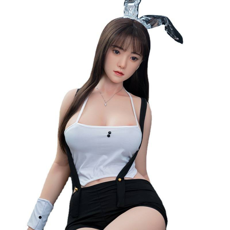 编号A6 #千优实体娃娃性感兔女郎制服诱惑巨乳女仆可抽插自动夹吸