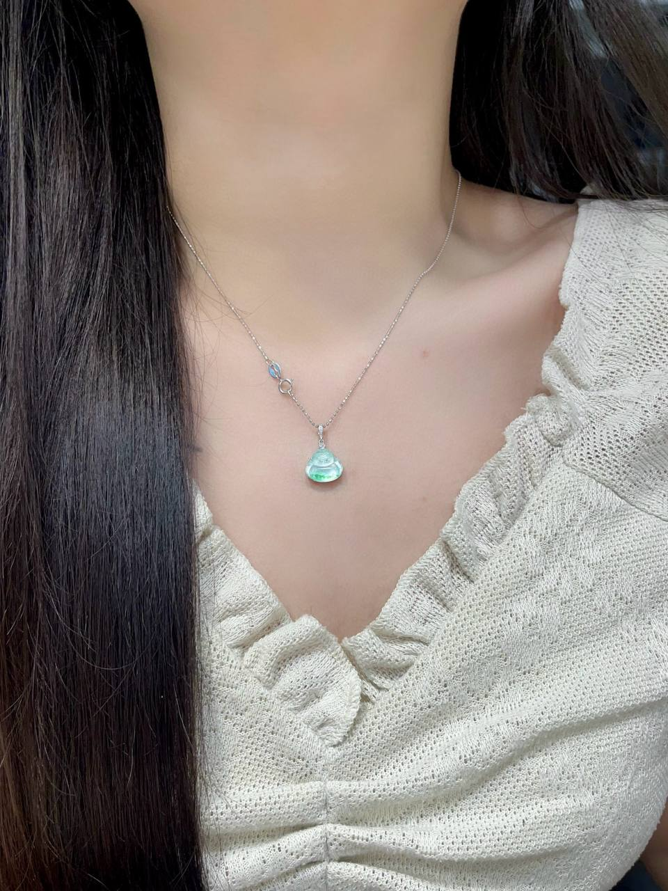 高冰 飘绿·mini 佛公 #手串