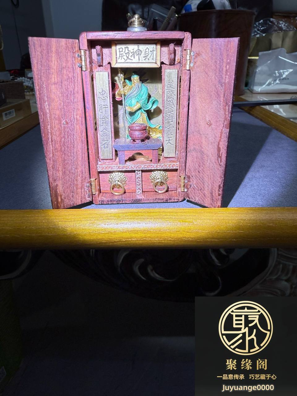 纯手工打造迷你#随身关公武财神龛