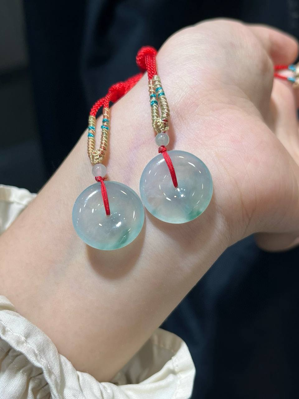 冰飘绿·#平安扣
