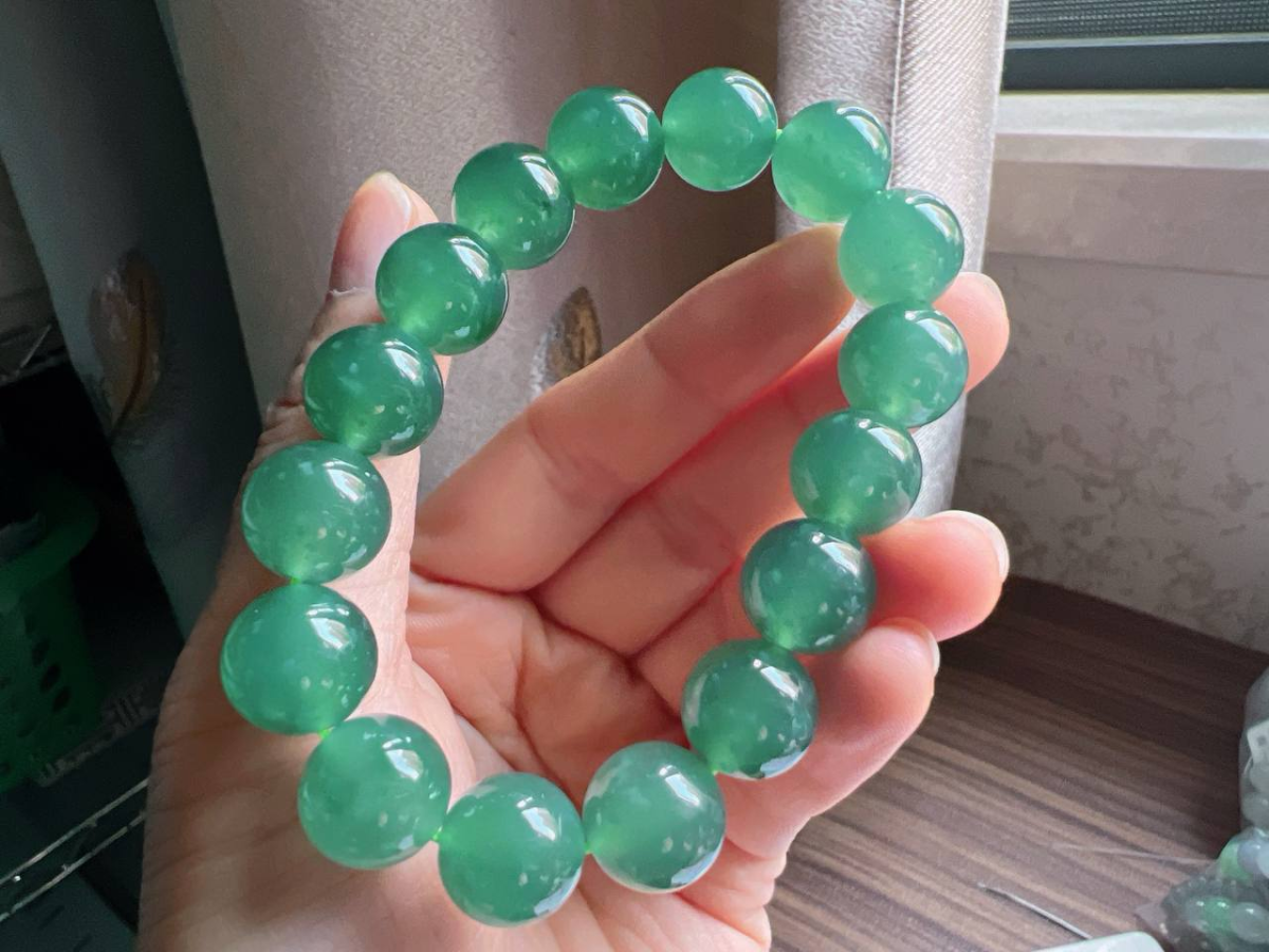 湖水绿#手串