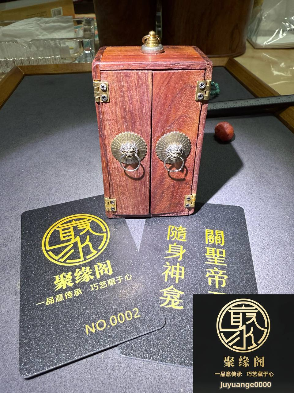 纯手工打造迷你#随身关公武财神龛