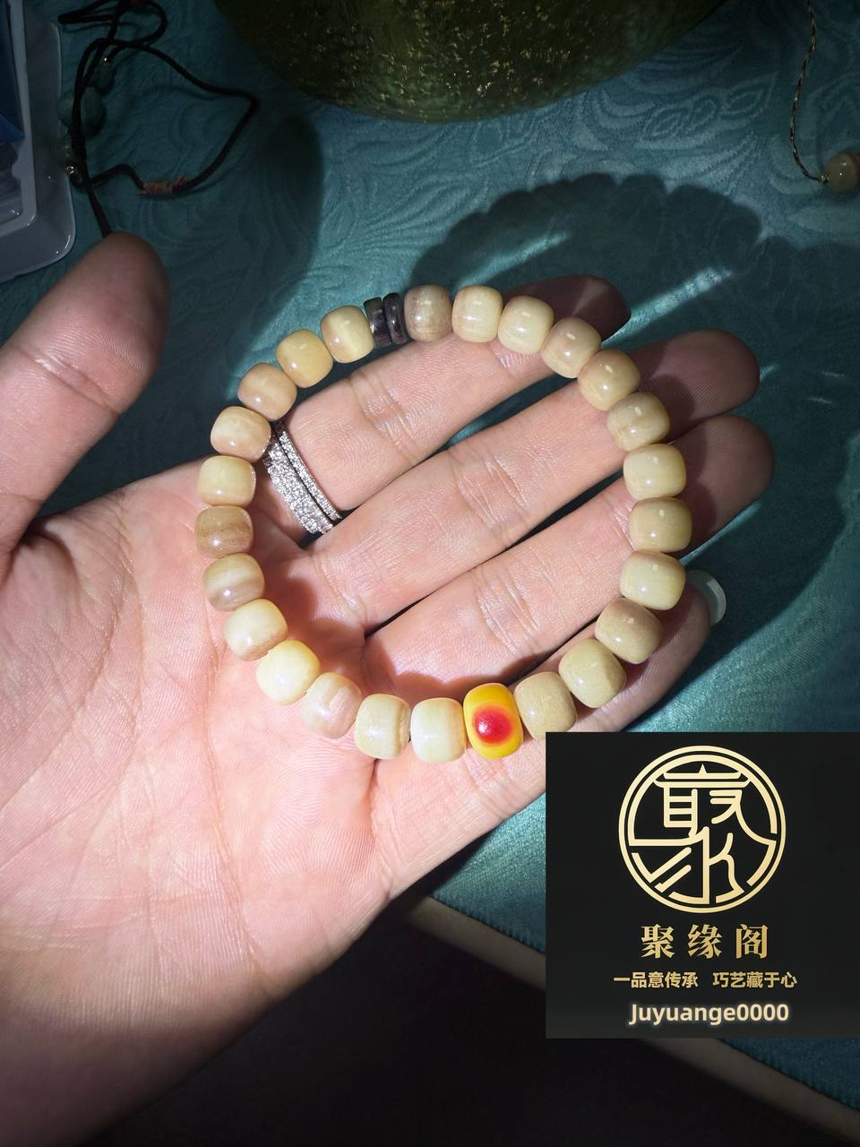 虎骨血骨➕盔犀鸟➕玳瑁手串