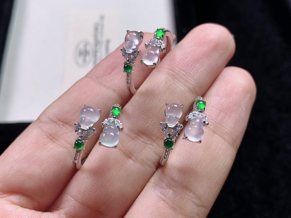 925银·高冰起光 葫芦 #戒指