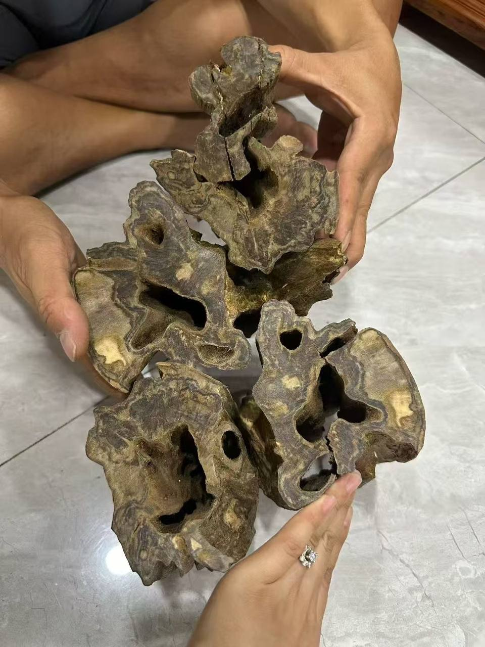 越南野生沉香车珠子料