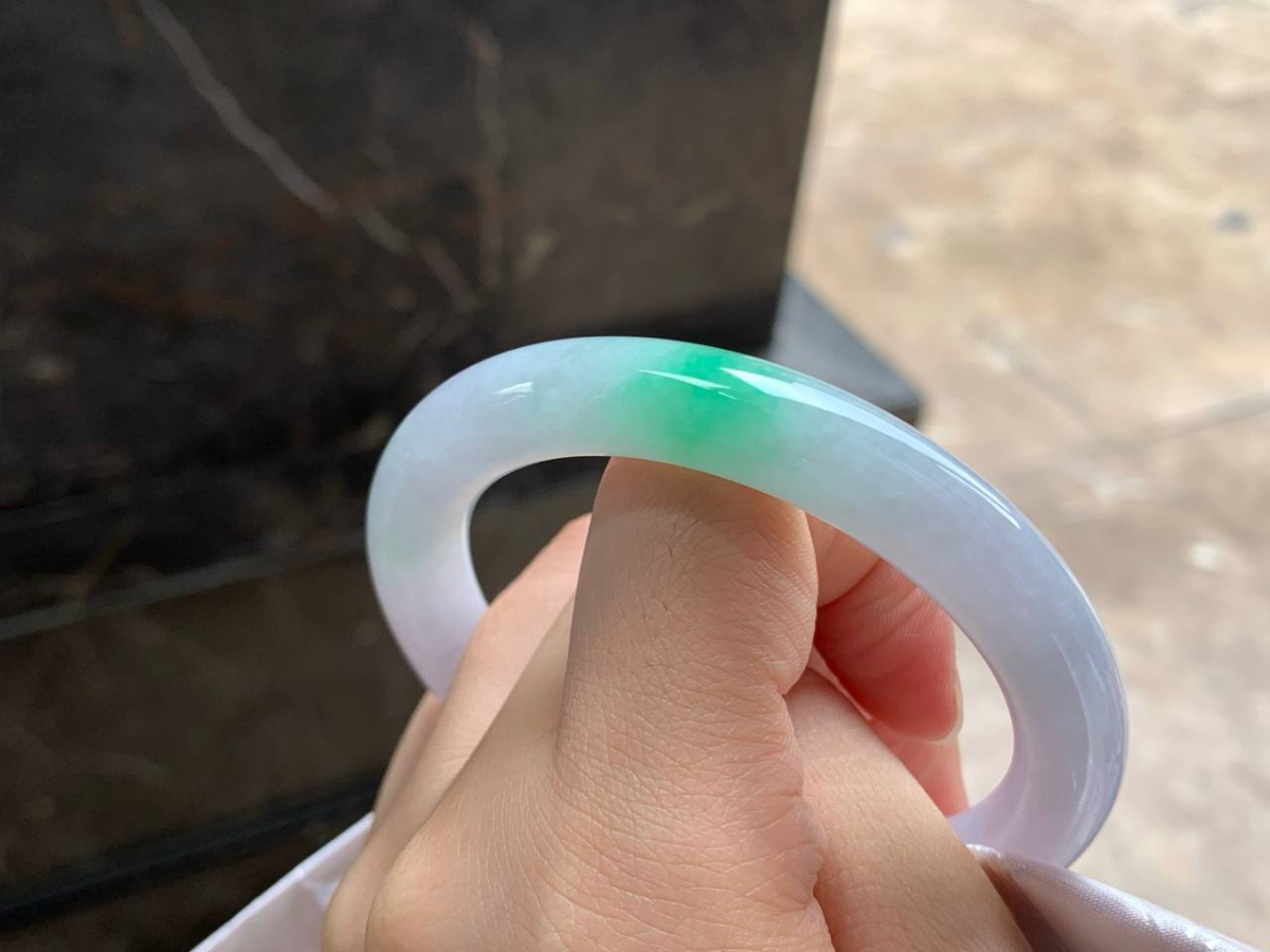飘绿细条 #手镯